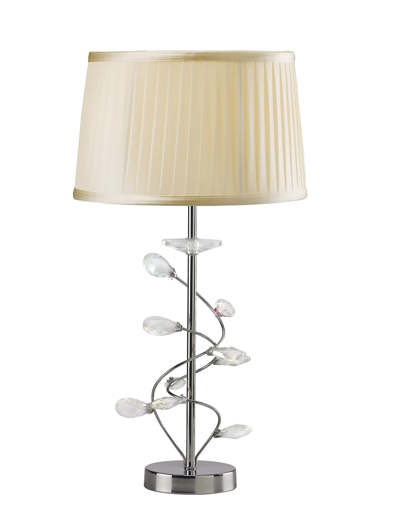 IL31210/CR  Willow Crystal 55cm 1 Light Table Lamp